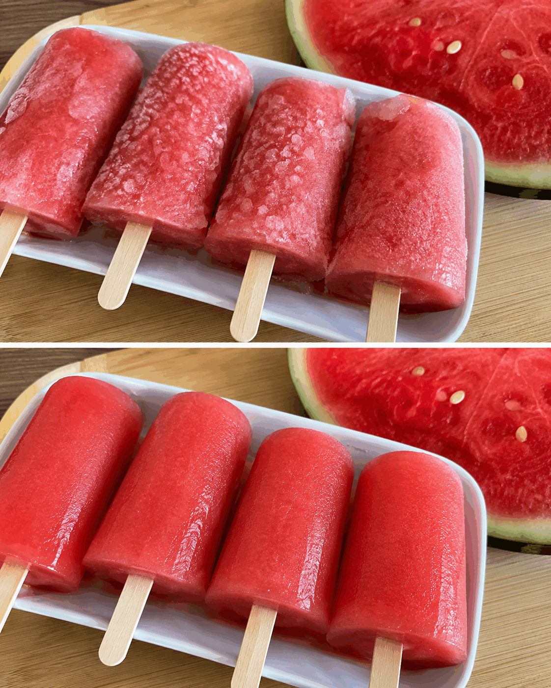 La recette facile des glaces maison à la pastèque