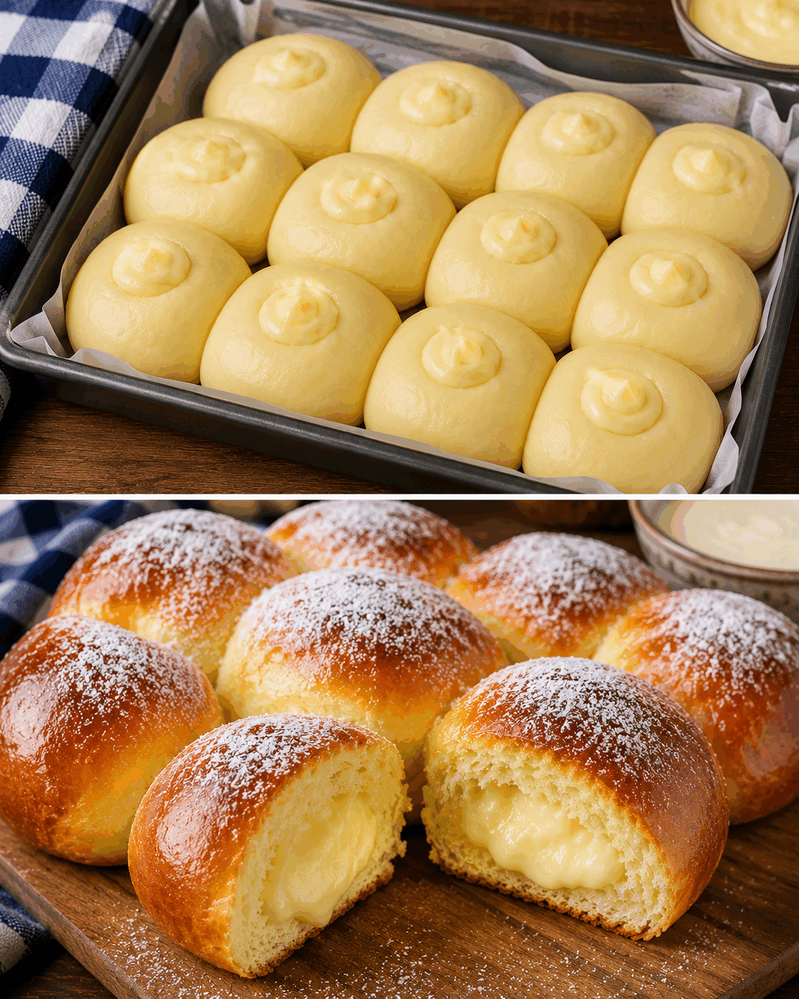 Ces petites brioches napolitaines cachent un cœur à la crème de lait incroyablement gourmand !