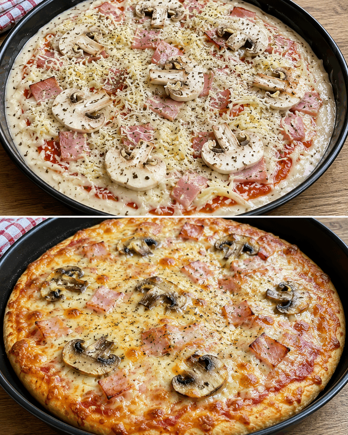 La pizza à la pâte fluide ultra facile : dorée, fondante et prête en un rien de temps