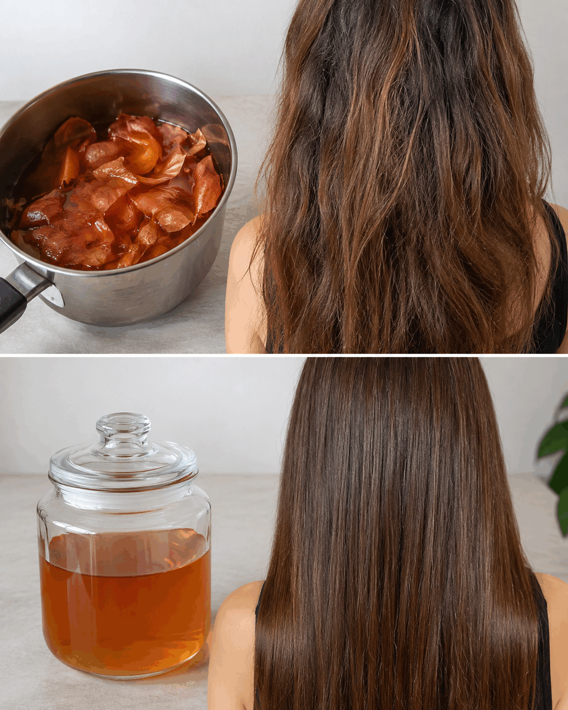 Cette vieille recette aux pelures d&rsquo;oignon revient dans les soins capillaires naturels