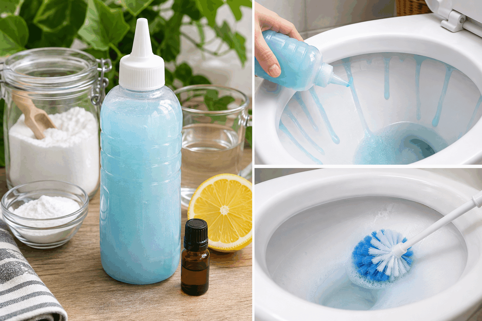 Le gel WC maison qui nettoie, fait briller et laisse une agréable fraîcheur