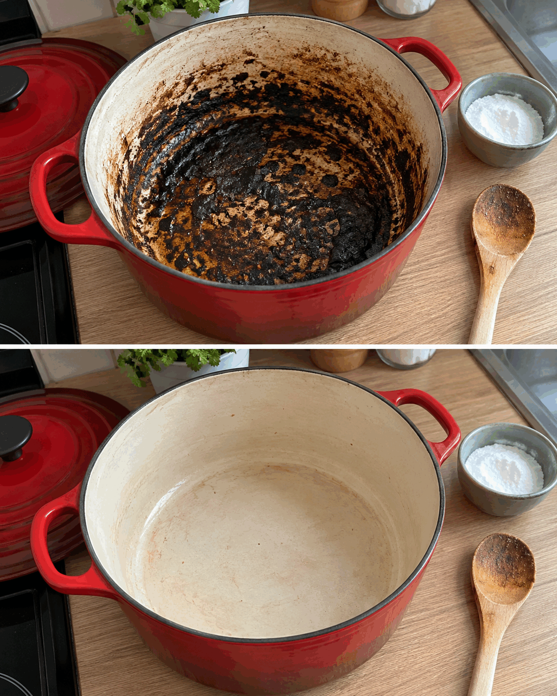 Votre cocotte semble irrécupérable après une cuisson brûlée ? Essayez ceci avant de l’abandonner