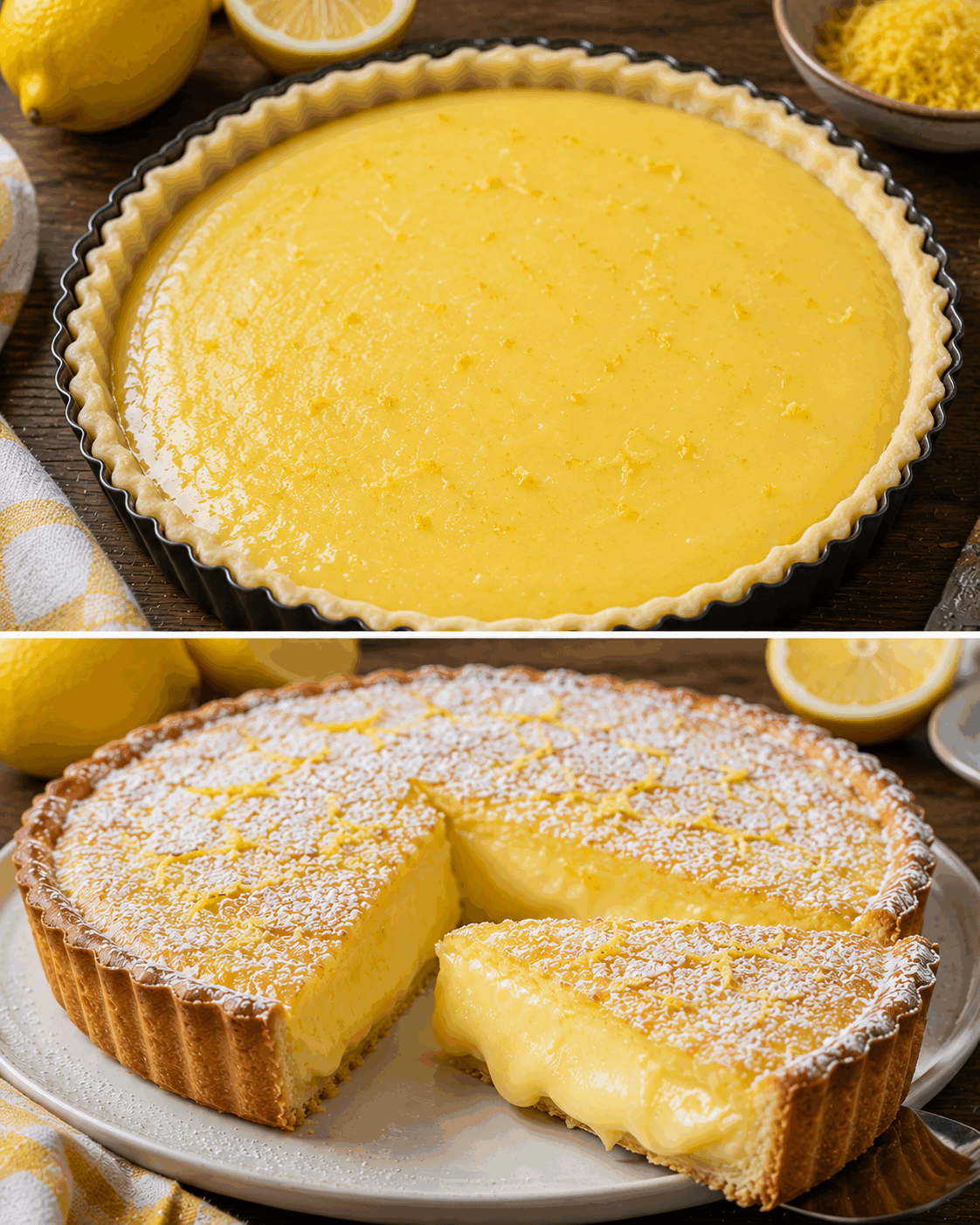 Une simple tarte au citron… mais attendez de découvrir son cœur incroyablement crémeux !
