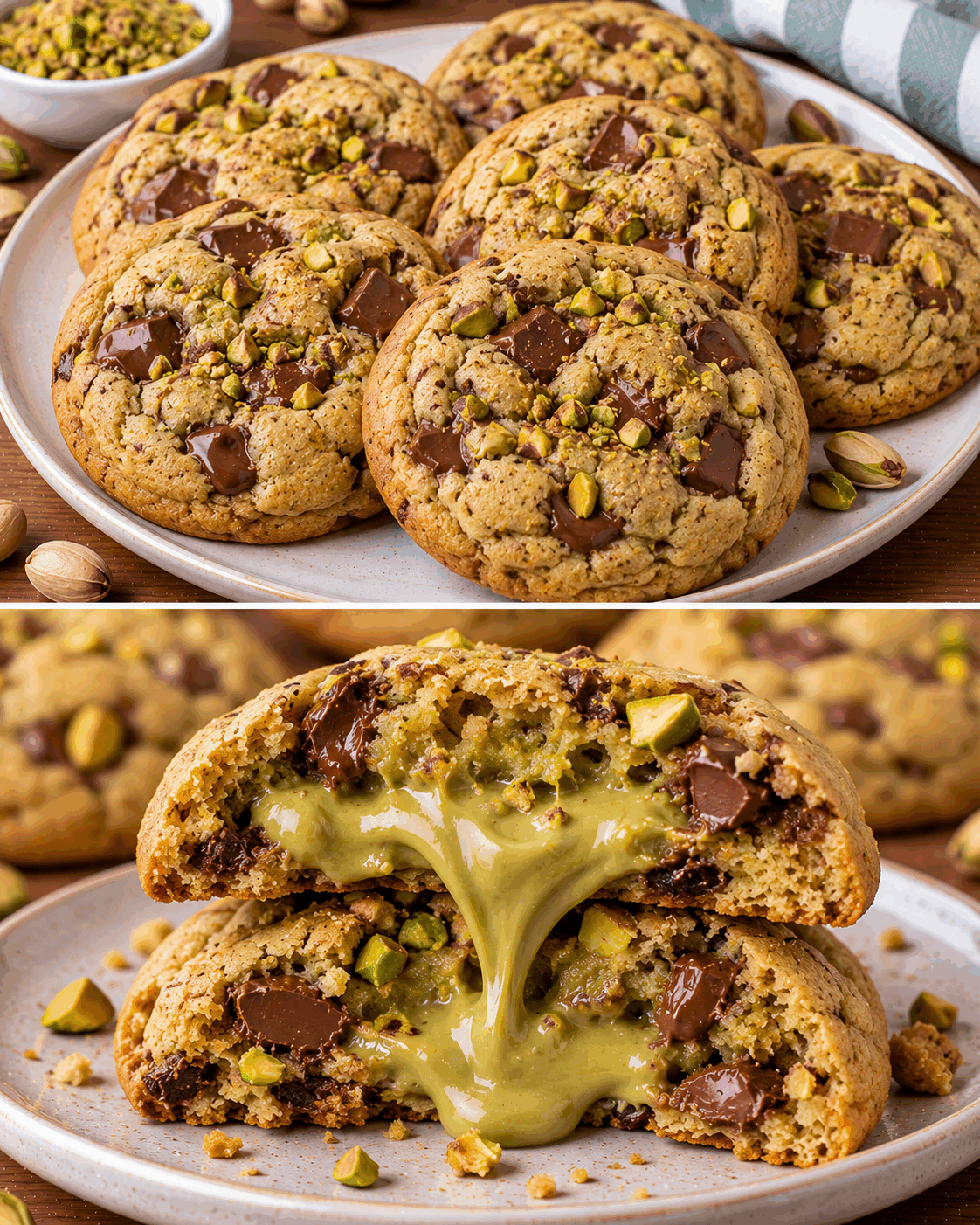 Ouvrez ce cookie en deux : son cœur pistache ultra crémeux risque de vous surprendre