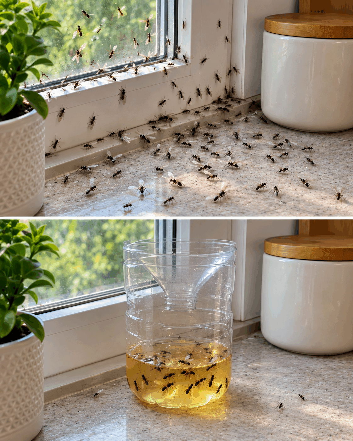 Vous chassez les fourmis volantes une par une ? Ce petit dispositif peut faire le travail autrement