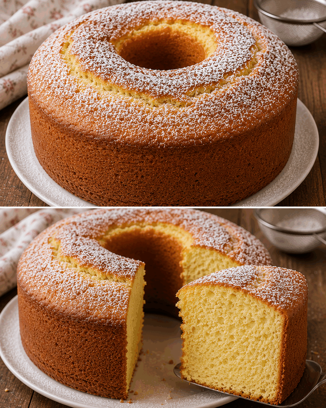Le secret de cette ciambella si haute ? Une mie incroyablement légère et moelleuse