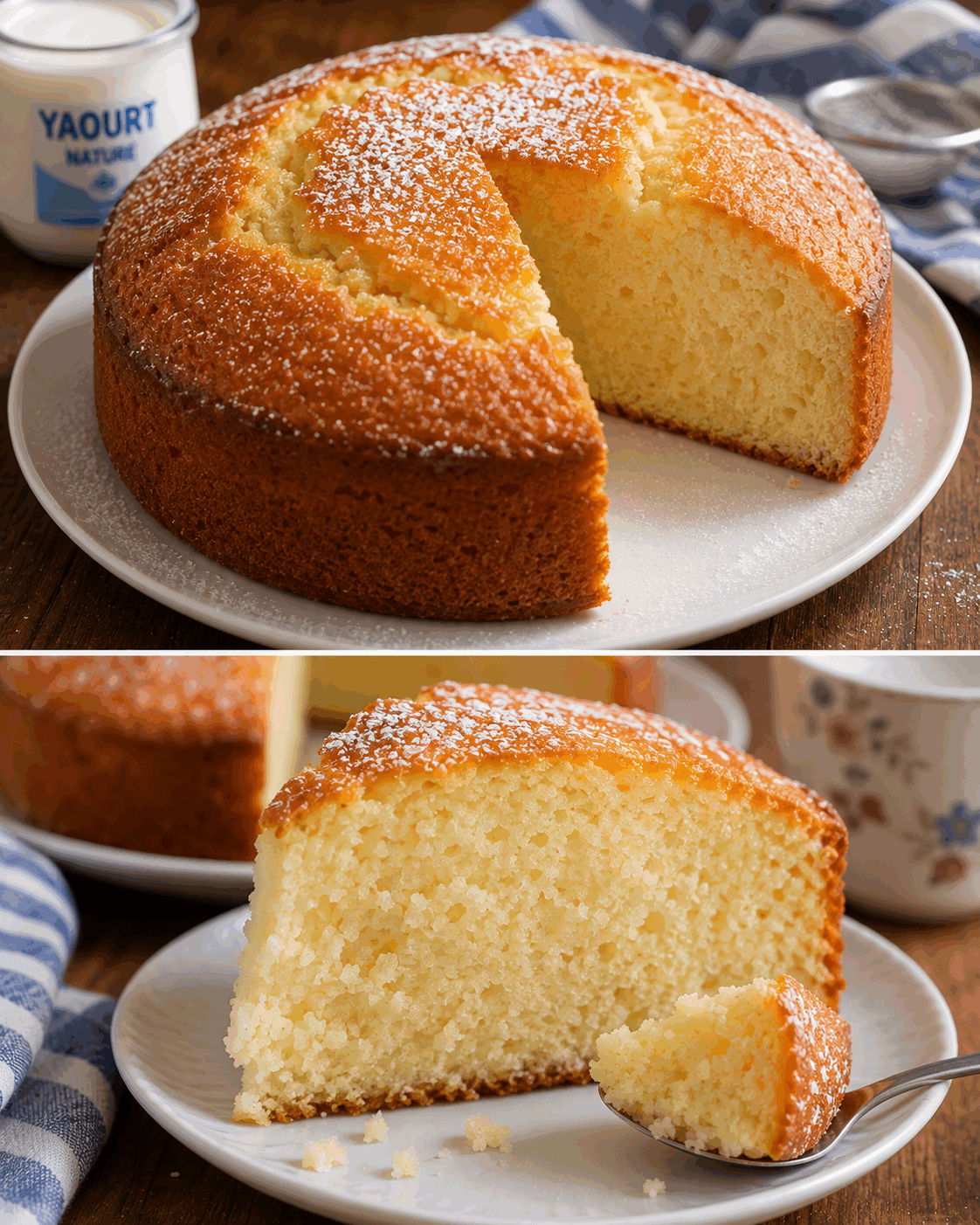 Si moelleux qu’il fond presque dans la bouche : ce gâteau au yaourt est irrésistible !