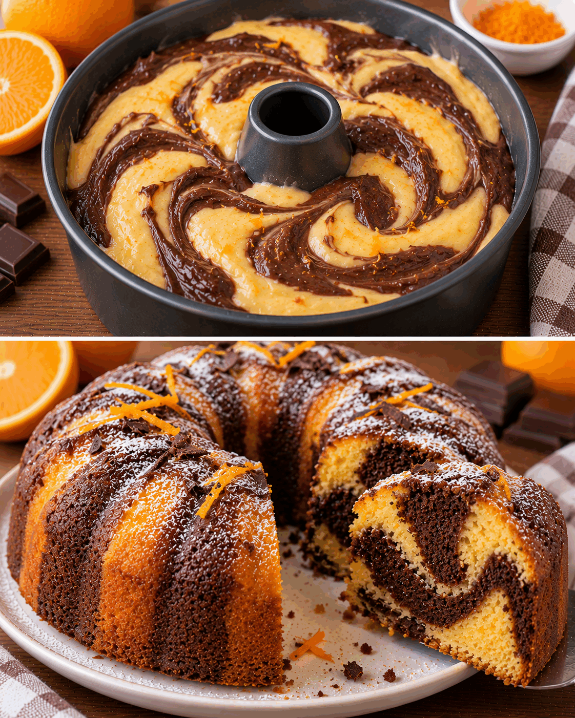 Orange et chocolat dans le même gâteau ? Regardez cette mie incroyablement moelleuse à la découpe