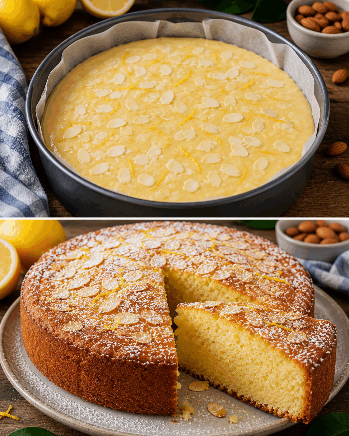 Un simple gâteau aux amandes et au citron… mais attendez de découvrir cette mie incroyablement moelleuse !