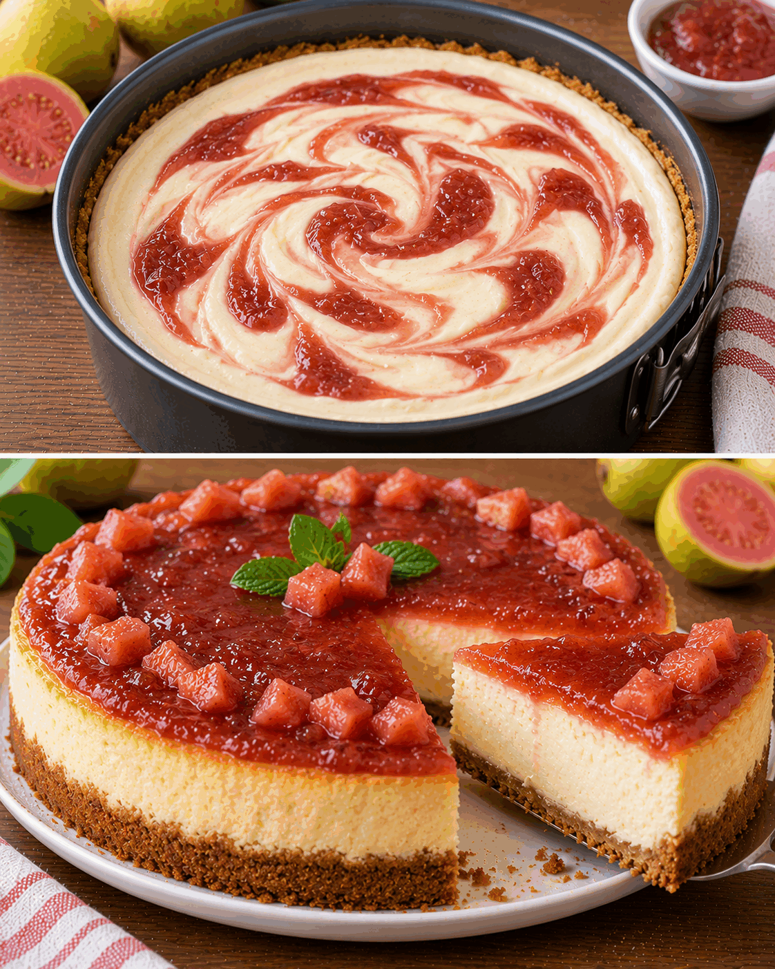 Du fromage crémeux et de la goyave dans un cheesecake ? Regardez cette merveille inspirée de la Guyane
