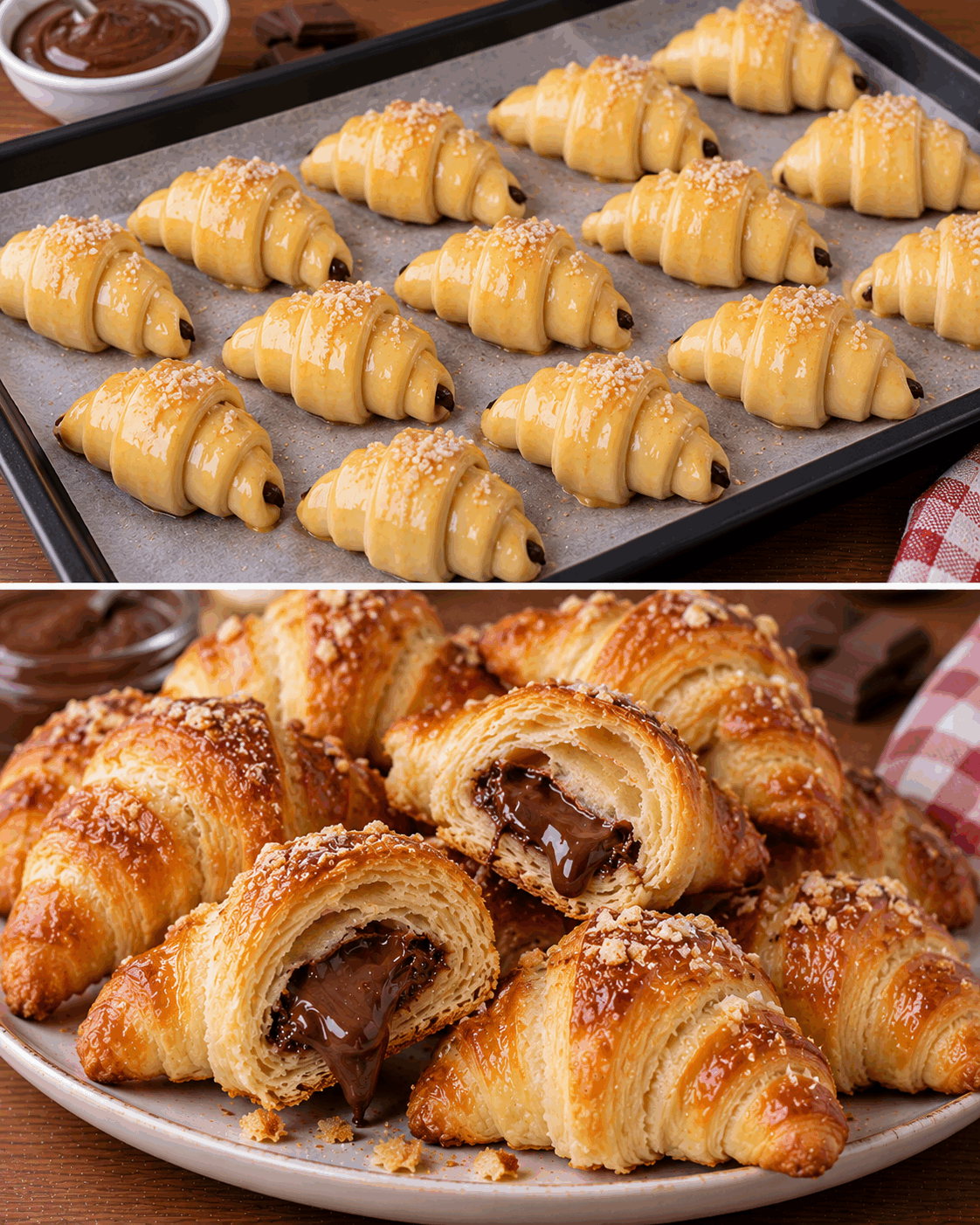 Oubliez les croissants nature : ces mini-croissants cachent une surprise ultra gourmande à l’intérieur